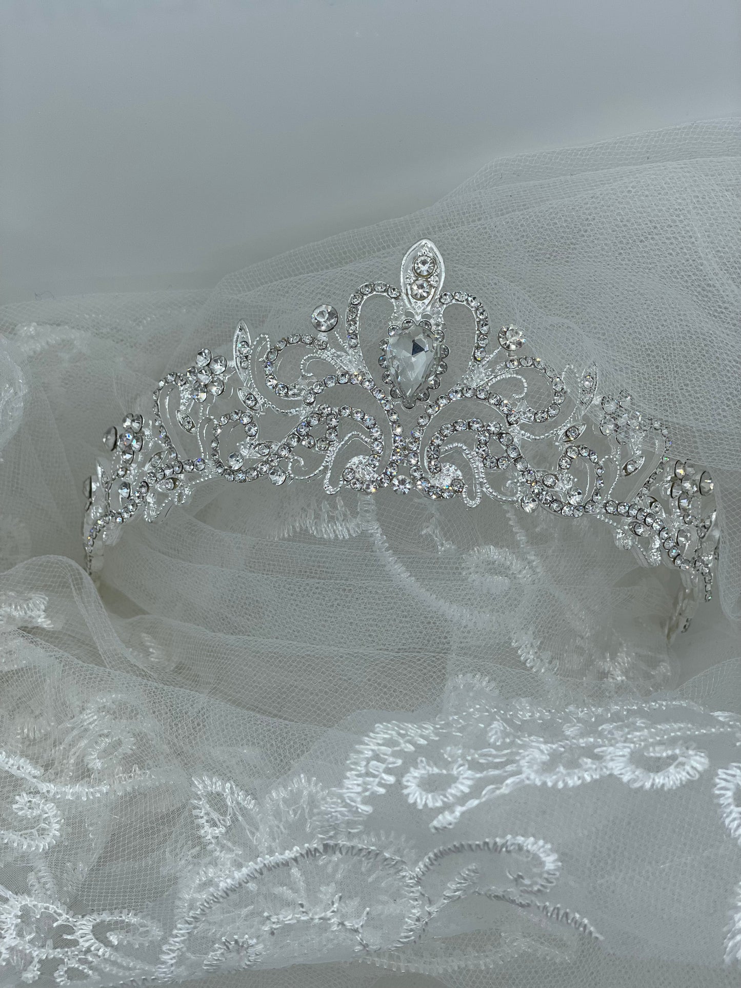 Pear Tiara Crown